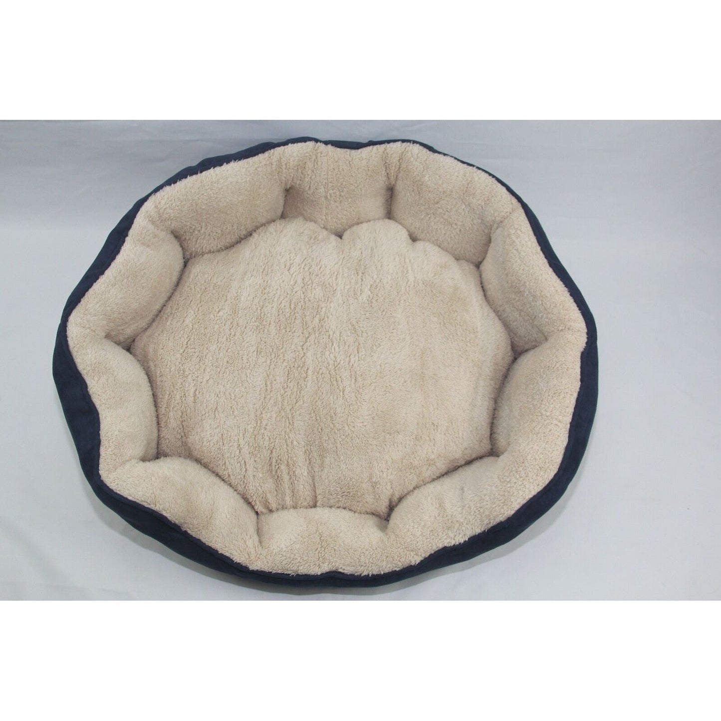 YES4PETS Blue / Grey Washable Fleece Soft Pet Dog Puppy Cat Bed-Large