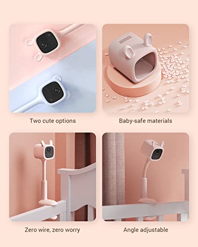 EZVIZ Smart Video Baby Monitor with Baby Crying and Activity Detection, Wireless Battery-Powered, Out-of-Crib Alerts, 1080P Baby Camera, Night Vision, Wire-Free Setup, 2-Way Talk, Alexa (BM1, Bear)