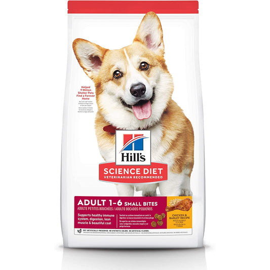 Hill's Science Diet Adult Small Bites, Chicken & Barley Recipe, Dry Dog Food, 6.8kg bag