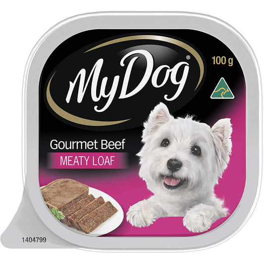 My Dog Gourmet Beef Wet Dog Food 100G Tray, 24 Pack