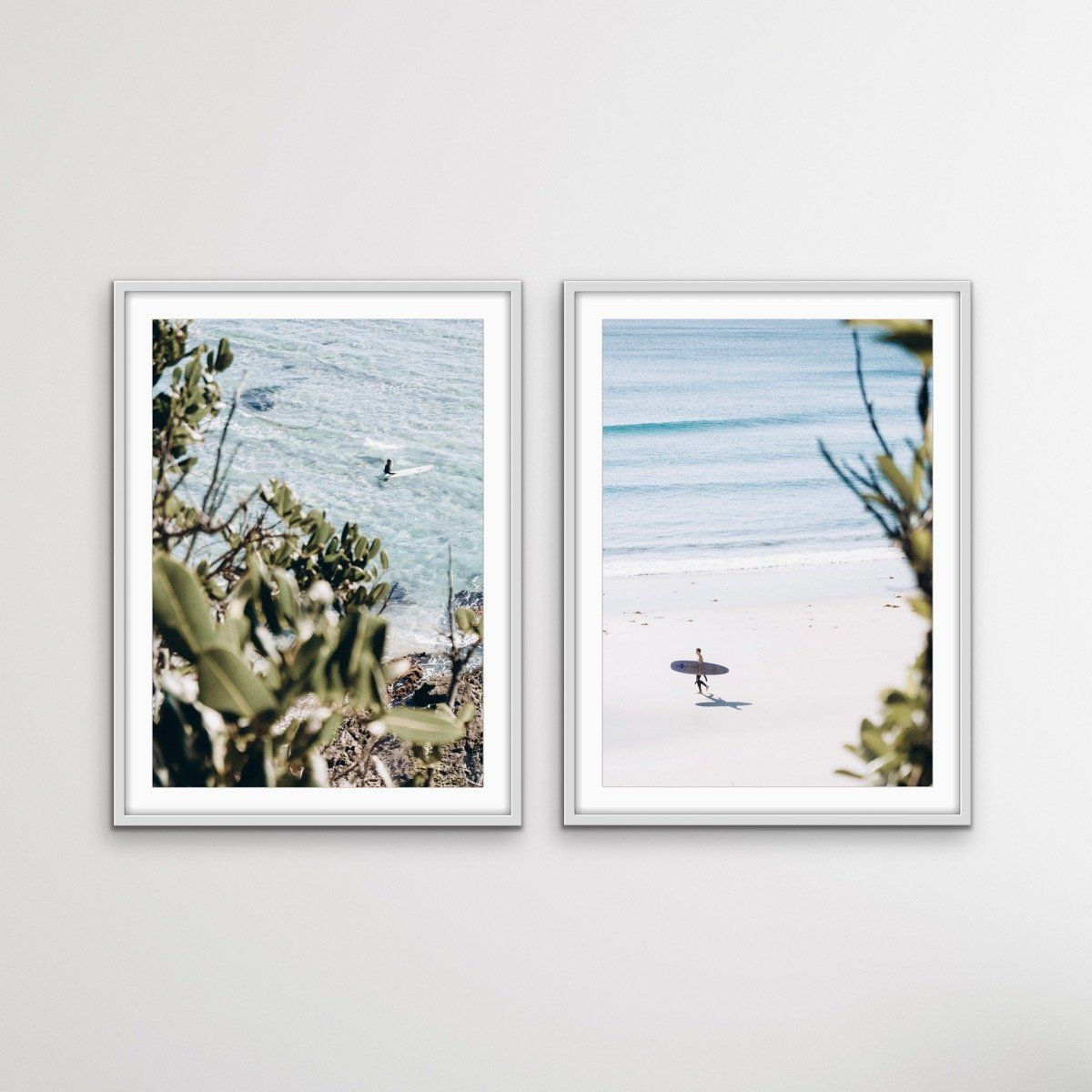 Byron Bay Surf - Two Piece Coastal Byron Bay Surfer Print Set