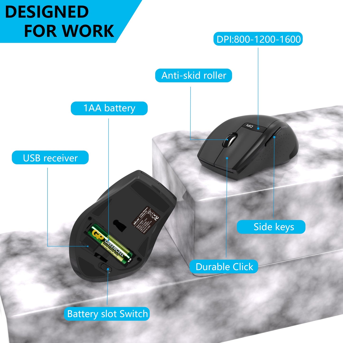 Aikun Wireless Keyboard and Mouse-BX8900