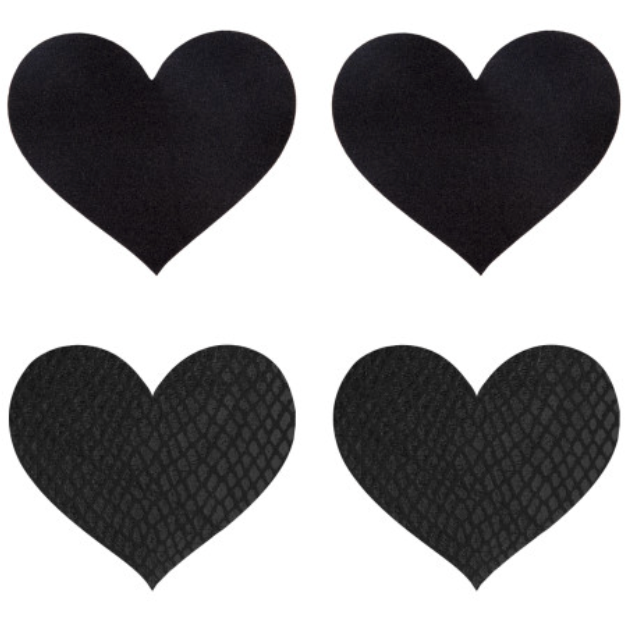 Classic Black Hearts Pasties
