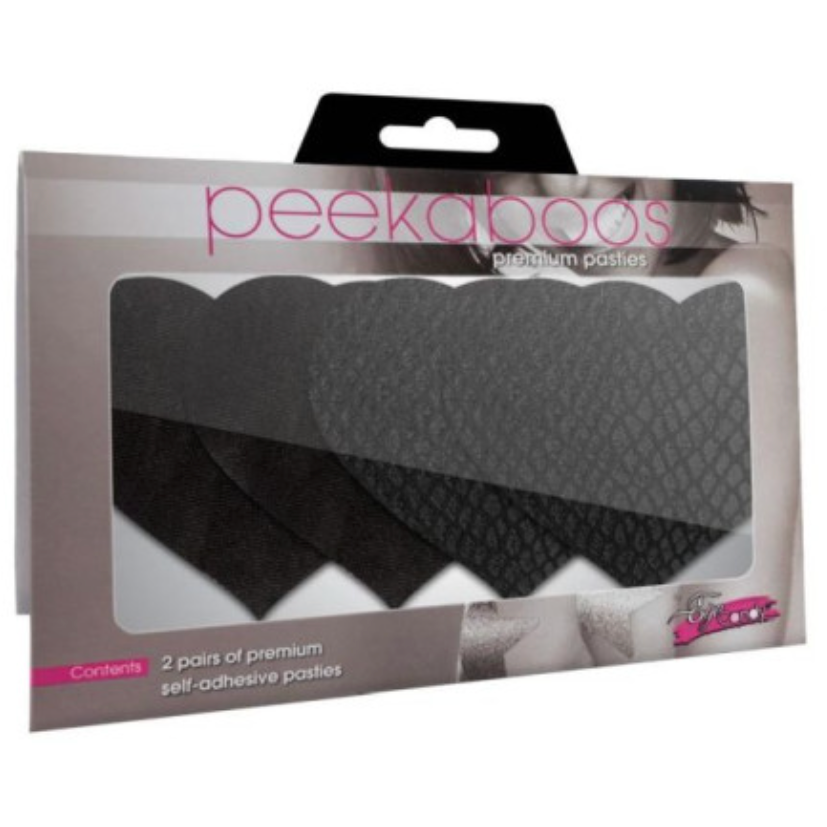 Classic Black Hearts Pasties