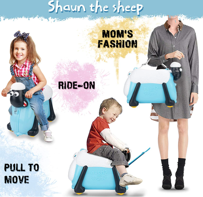 Kids Ride-On Suitcase Carry-On Luggage