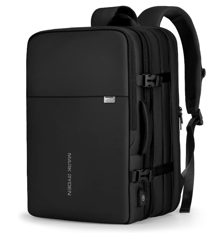 Business Carry-on Travel Backpack, Lightweight Flight-Approved Expandable