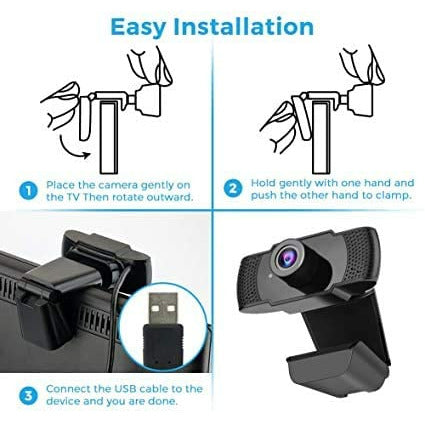 Webcam HD 1080p with Microphone and compatiable with PC Laptop for Recording, Calling, Conferencing, Gaming