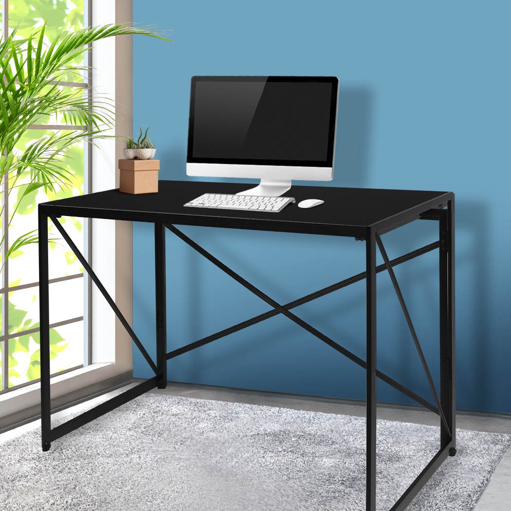 Office Desk Computer Work Study Gaming Foldable Home Student Table Metal Stable
