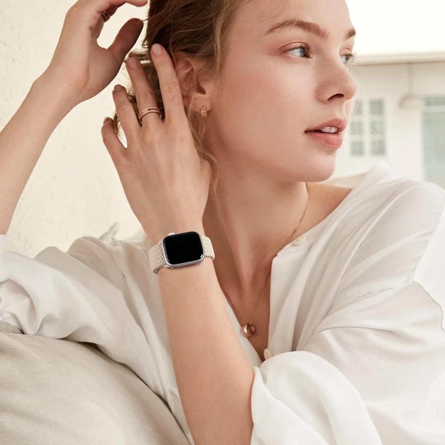 Bandelle 4 Pack Braided Stretchy Solo Loop for Apple Watch