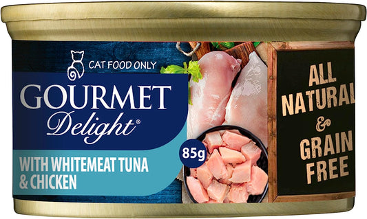 Cat Pet Food Whitemeat Tuna and Chicken Breast, 24 X 85G, 24 Piece
