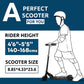 Foldable Kick Scooter for Kids - LED Lights Aluminum Frame & Handlebars Sport Scooter for Toddler Adults Teens Boys & Girls, Detachable and Portable Black Kids' Scooter with Adjustable Height