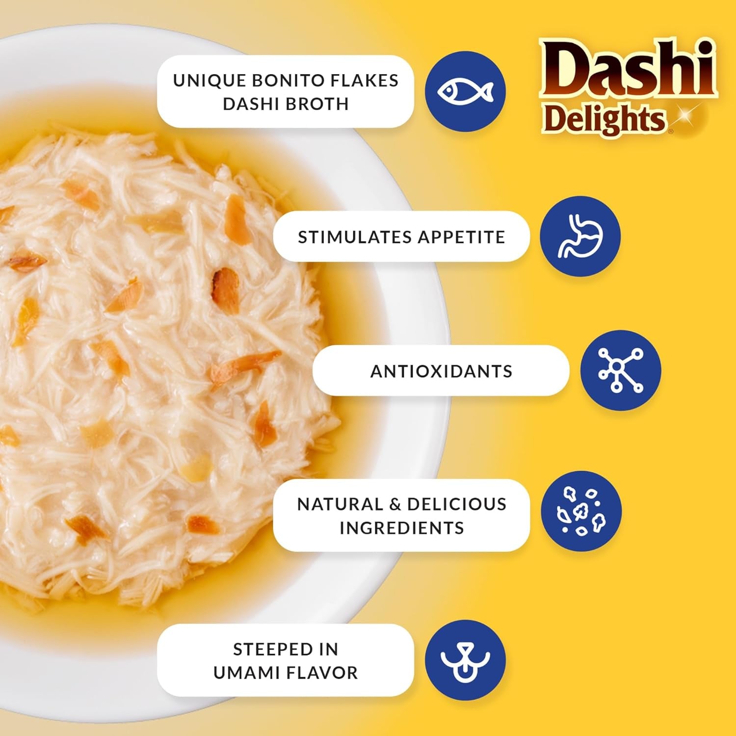Dashi Delights Tuna Variety Pack for Cats (12 Cups X 70 G)