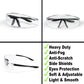Safety Glasses anti Fog Extra Vision with Side Shields - Multi Purpose | anti Scratch - Impact Resistant | Eye Protection Clear Glasses Protective Glasses Safety Goggles Shooting Glasses
