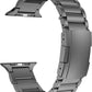 Titanium Wristband,Metal Strap with Tortoise Buckle,Compatible with Apple Watch Series 10/9/Ultra 2/SE/8/7[2024] (46Mm/45Mm/44/49Mm,Black)