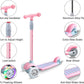 Scooter for Kids Kick Scooter for Toddler Girls Boys Scooter Kids 3 Wheel Scooter with Adjustable Height and Light-Up Wheels Scooter for Children Ages 3-12