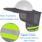 Hard Hat Sunshield - Upgrade Full Brim Neck Sunshade Cover with Reflective Strip for Hardhats