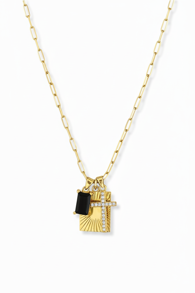 Azura 3 Charms Necklace