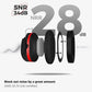 2 Pack Noise Reduction Ear Muffs, NRR 28Db Hearing Protection Headphones Headset Professional Noise Cancelling Ear Defenders for Construction Work -Red