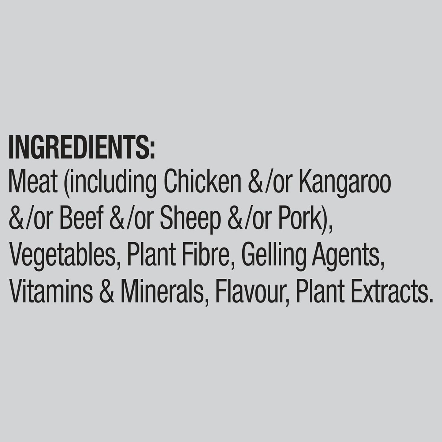 Kangaroo and Veggies Wet Dog Food 100G Tray (Pack of 12)