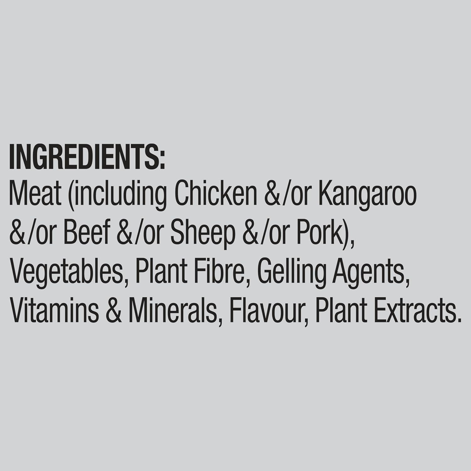 Kangaroo and Veggies Wet Dog Food 100G Tray (Pack of 12)