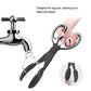 2 Pcs Black Pet Poop Scooper with Long Handle - Durable Plastic Waste Picker for Dogs and Cats
