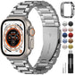 Compatible for Apple Watch Band 45Mm 44Mm 42Mm, Stainless Steel Iwatch Band with Case for Apple Watch Series 9 8 7 6 5 4 3 2 1 & Iwatch SE and SE 2, 42Mm 44Mm 45Mm Black