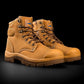Men'S Storm Work Boots - Water Resistant Tasmanian Leather | Lightweight Sole | Zip Side for Easy On/Off | Slip Oil Acid & Heat Resistant | Durable Toe Bumper | Ideal for Tradies