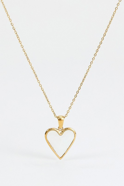 Milan White Pearl Love - 18K Gold Plated