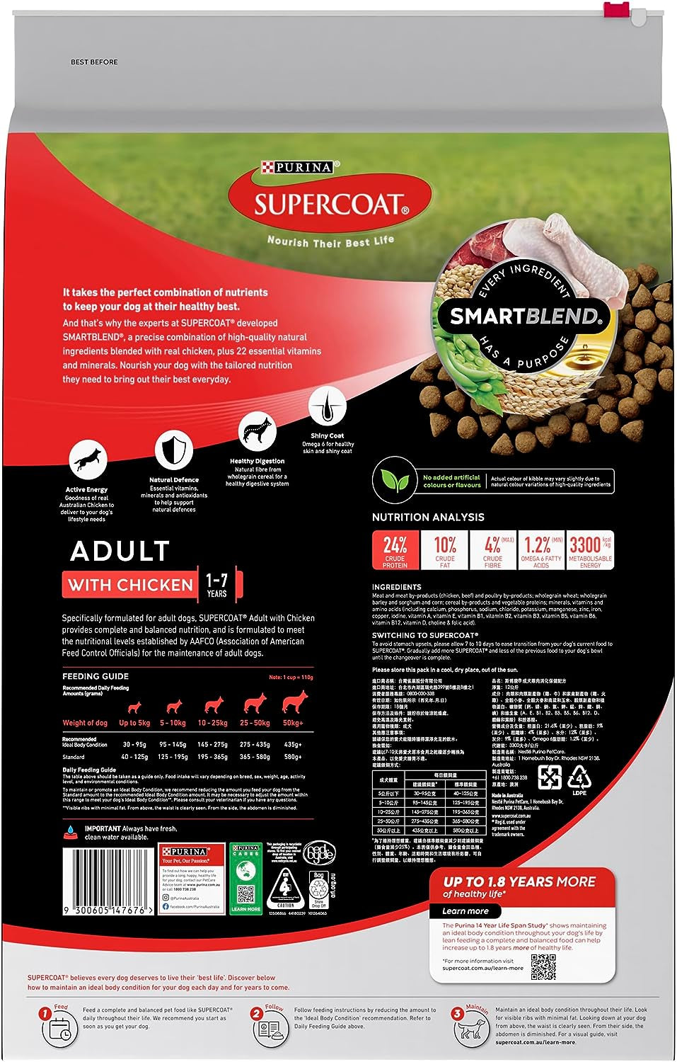 Adult Chicken Dry Dog Food 12Kg