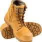 Men'S Storm Work Boots - Water Resistant Tasmanian Leather | Lightweight Sole | Zip Side for Easy On/Off | Slip Oil Acid & Heat Resistant | Durable Toe Bumper | Ideal for Tradies