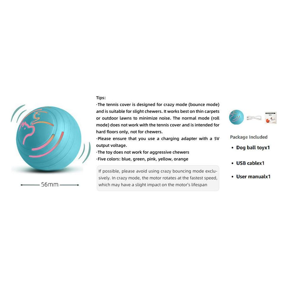 2PCS Green Rechargeable Automatic Jumping Pet Toy Ball - Interactive Smart Play Ball for Dogs & Cats