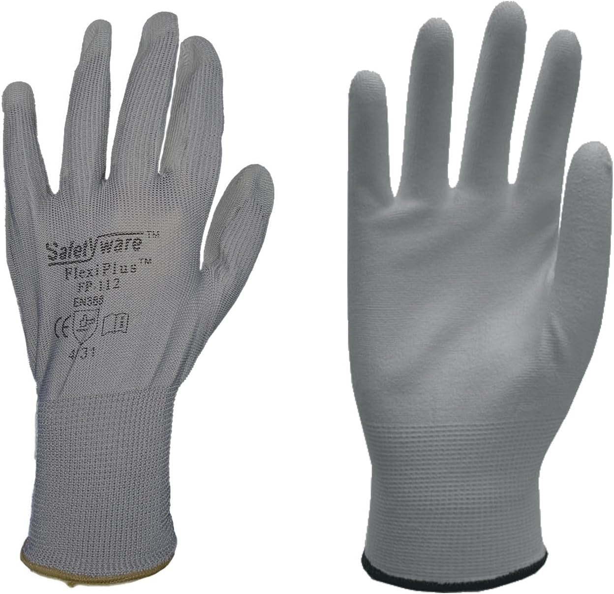 Flexiplus PU Coated Work Safety Gloves for Gardening Mechanic Construction General Purpose