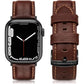 Leather Bands Compatible with Apple Watch 42Mm 44Mm 45Mm Band Men Women,Vintage Genuine Leather Wristband Replacement Band Compatible for Apple Iwatch Series 8 7 6 5 4 3 2 1 SE Sports Edition