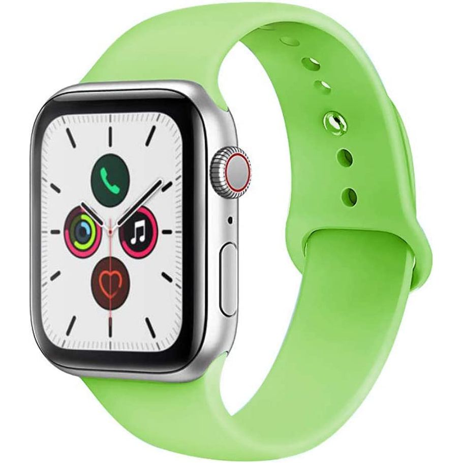 For Apple Watch Band 38Mm 40Mm 41Mm 42Mm 44Mm 45Mm 46Mm 49Mm Soft Silicone Sport Strap Compatible for Apple Iwatch Ultra 2 Ultra Series 10/9/8/7/6/5/4/3/2/SE 2/Se(White,38/40/41/42Mm(Series 10)-S/M)