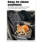 4 Pcs Black Waterproof Pet Car Seat Cover - Scratch-Resistant Oxford Cloth  for Dogs and Cats (106 x 49 cm)