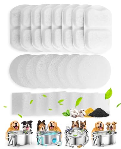 oneisall Dog Water Fountain for Large Dogs, 7L/230oz/1.8G Stainless Steel, Super Quiet with Triple Filtration