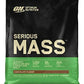 OPTIMUM NUTRITION Serious Mass Protein Powder Gainer, Chocolate, 5.44kg