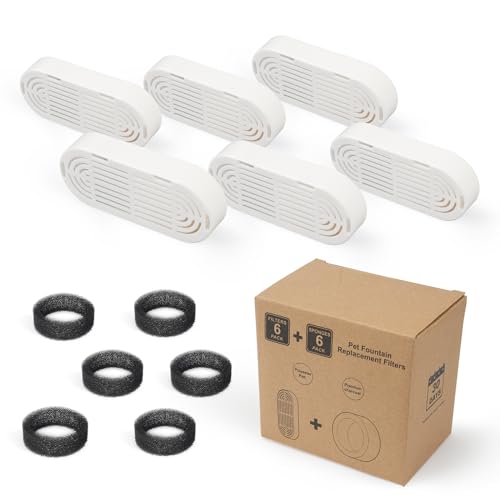 Cat Water Fountain Filter Replacement for Stainless Steel Pet Fountain