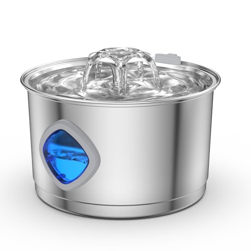 Stainless Steel Cat Water Fountain for Drinking with