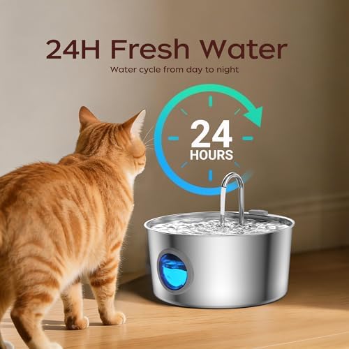 Cat Water Fountain Stainless Steel