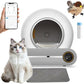 Furever Love Automatic Self-Cleaning Cat Litter Box with APP Control, Odor-Free Waste Disposal, Extra-Large 65L+9L Capacity, Robot Litter Box with Trash Bags and Flappy Bird Toy