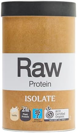 Amazonia Raw Protein Isolate Vanilla, Natural Plant-Based Protein Powder