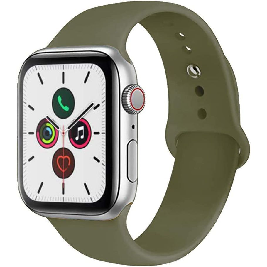 For Apple Watch Band 38Mm 40Mm 41Mm 42Mm 44Mm 45Mm 46Mm 49Mm Soft Silicone Sport Strap Compatible for Apple Iwatch Ultra 2 Ultra Series 10/9/8/7/6/5/4/3/2/SE 2/Se(White,38/40/41/42Mm(Series 10)-S/M)