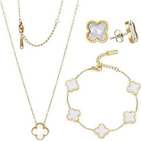 Lucky Clover Set 18k Gold Plated