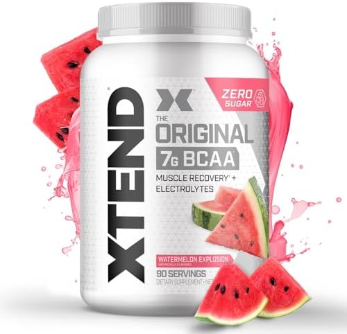 Scivation Xtend BCAA Powder, Branched Chain Amino Acids, BCAAs, Watermelon, 90 Servings