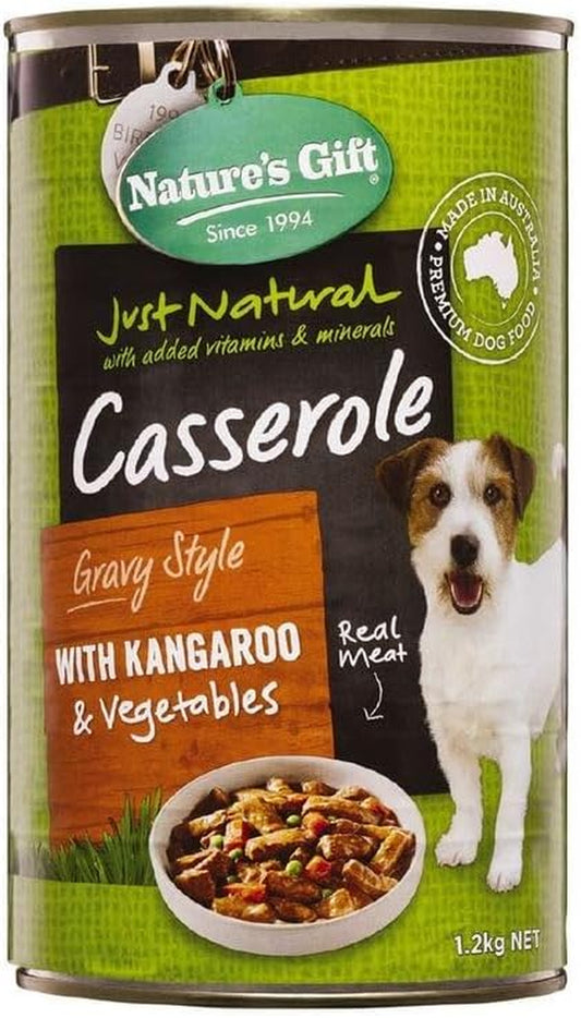 Casserole Gravy Style with Kangaroo and Veg Wet Dog Food 1.2 Kg