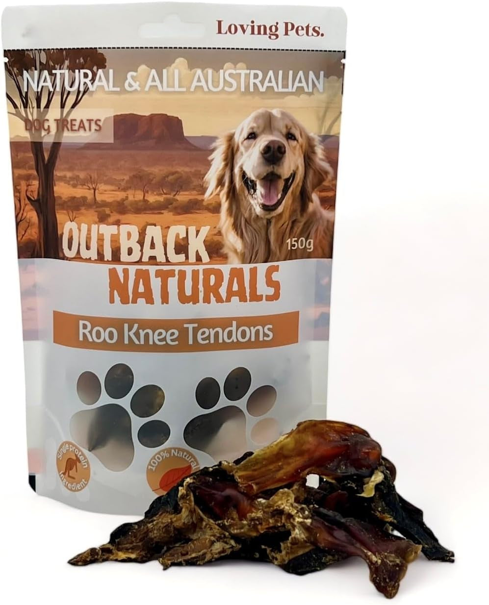 Roo Knee Tendons Dog Treat 150 G