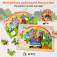 24 Wood Jigsaw Puzzles Educational Brain Teaser