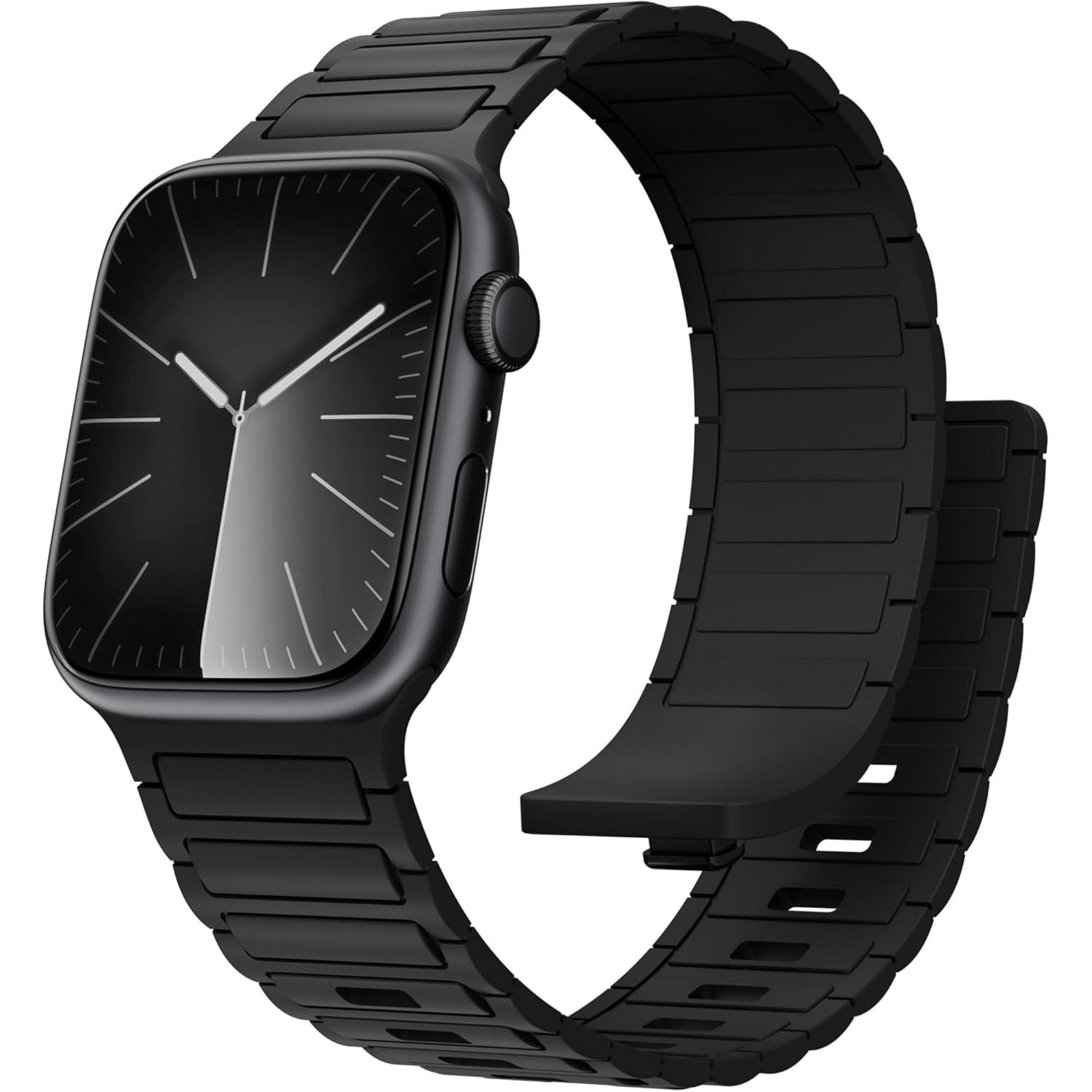 Magnetic Bands for Apple Watch Ultra/2 Band 49Mm 46Mm 45Mm 44Mm 42Mm Iwatch Band 42Mm 41Mm 40Mm 38Mm Women Men,Soft Silicone Strap Sport Loop Bracelet Wristbands for Apple Watch Series 10 9 8 7 6 5 4 3 2 SE 2Nd