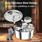 7L Wireless Fully Stainless Steel Cat Water Fountain